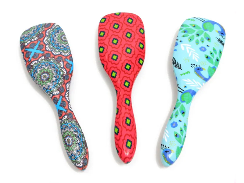 Párna nylon, göndör, detangling hajkefe