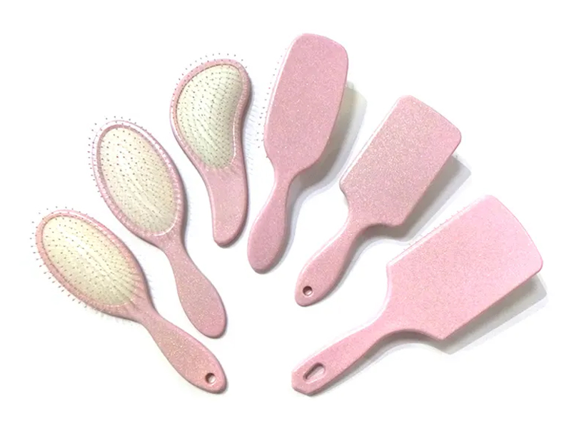 Rózsaszín műanyag Fancy Paddle hajkefe