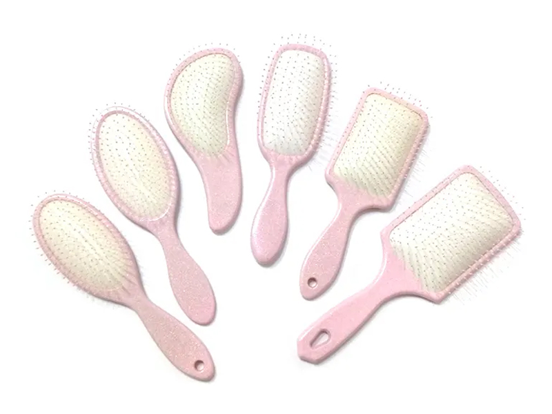 Rózsaszín műanyag Fancy Paddle hajkefe
