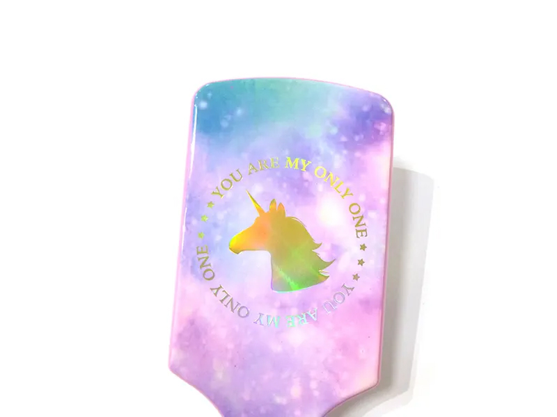 Sparkle Unicorns színes műanyag hajkefe