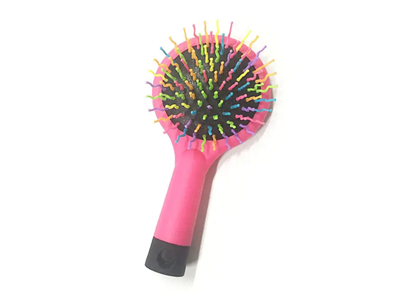 Női Rainbow Black Ball Tip puha tapintású eltávolító párna hajkefe