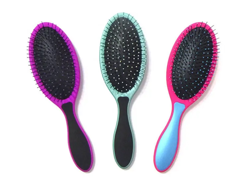 360 Tangle Multi Color Oval Black Wave hajkefe Denman